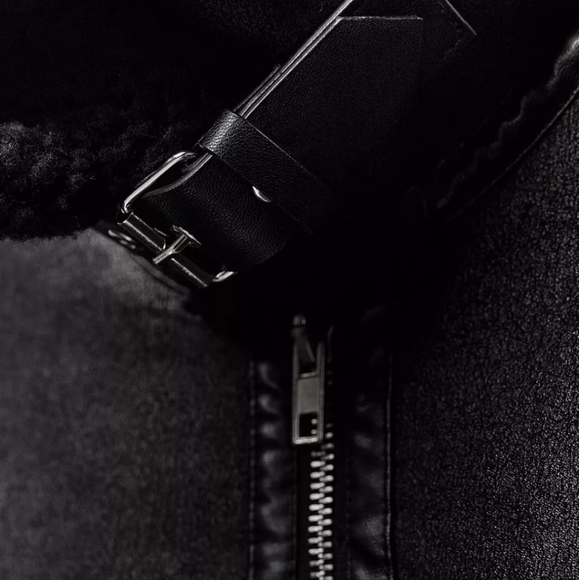 ZW COLLECTION DOUBLE-FACED BIKER JACKET SIZE XS - Picture 10 of 13